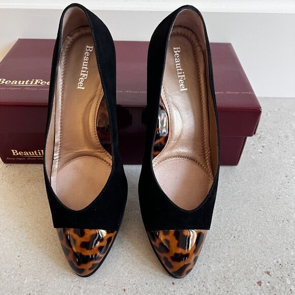 Beautifeel Alice Suede and Patent leather Pumps - Picture 2 of 14